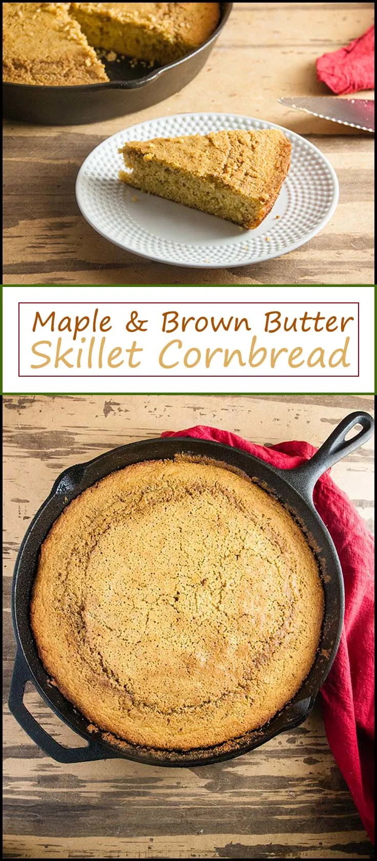 Buttery Maple Skillet Cornbread