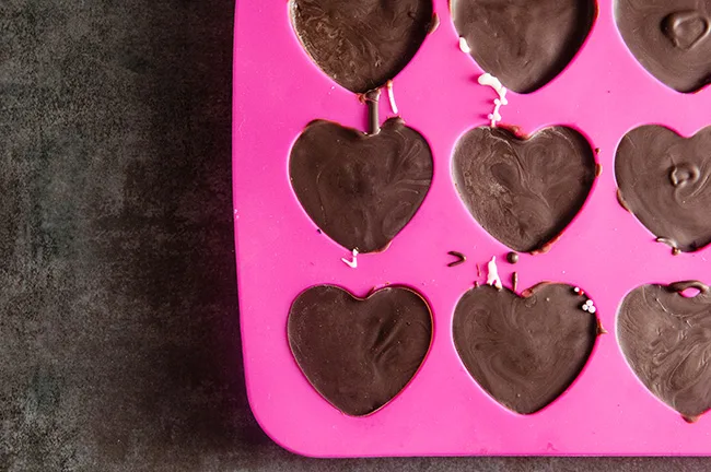 4 x 9 Silicone Hearts Candy Mold by STIR