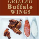 Grilled buffalo wings