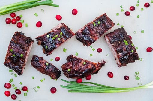 Cranberry Barbecue Ribs - Seasoned Sprinkles