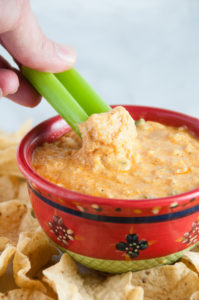 Crockpot Cheesy Buffalo Chicken Dip