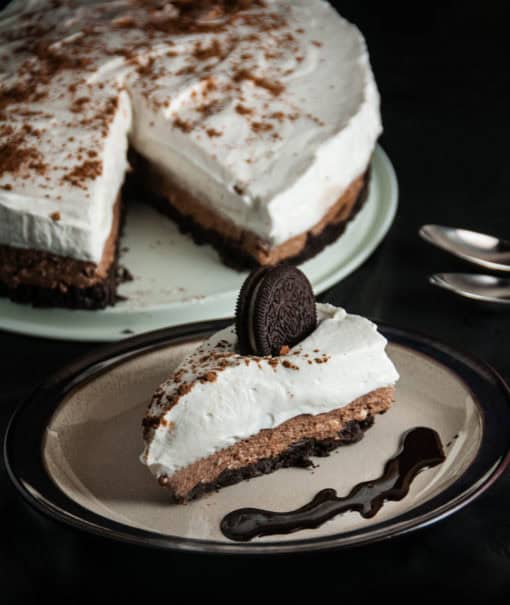 No Bake Chocolate Cheesecake With Oreo Crust Seasoned Sprinkles