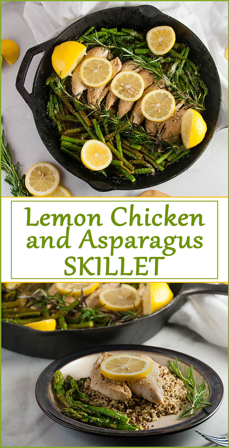 Lemon Chicken and Asparagus Skillet - Seasoned Sprinkles