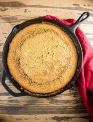 Maple Brown Butter Skillet Cornbread - Seasoned Sprinkles