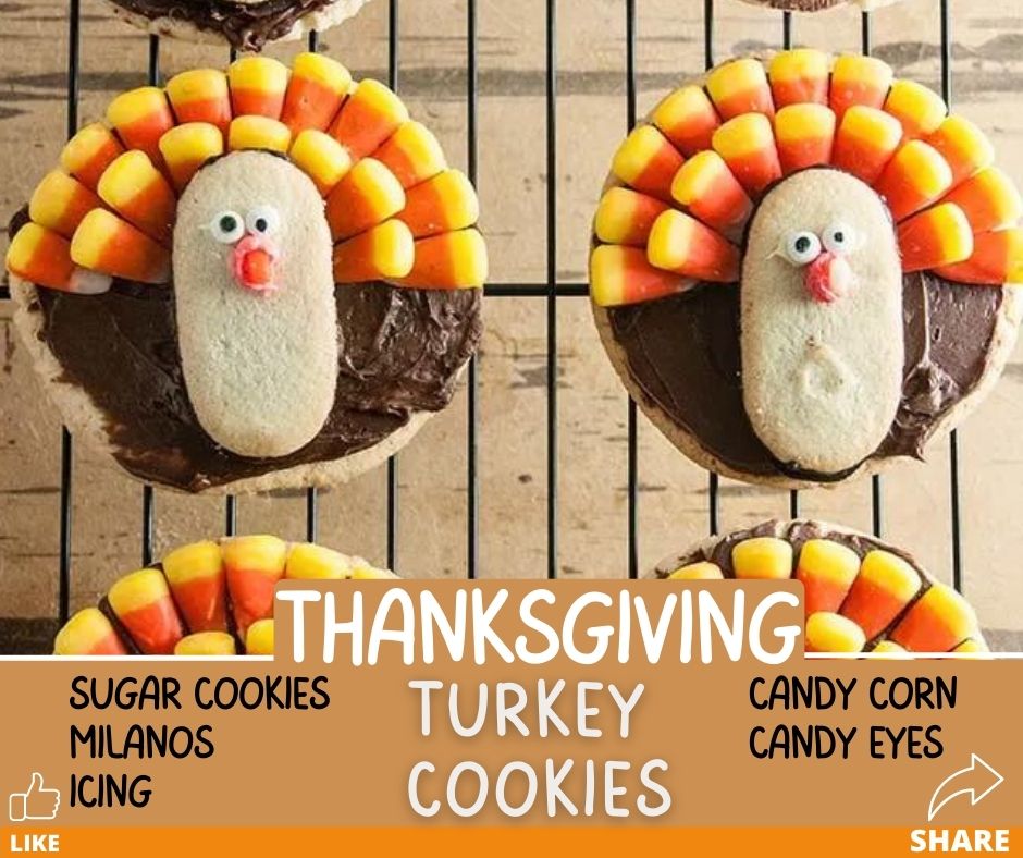 Easy Turkey Cookies for Thanksgiving - Seasoned Sprinkles