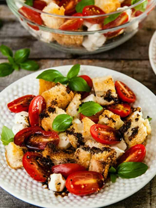 The Best Panzanella Caprese Salad (Italian Bread Salad)