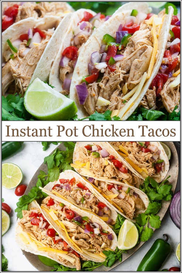 Instant Pot Chicken Tacos - Seasoned Sprinkles