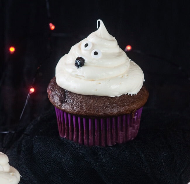 Easy Ghost Cupcakes for Halloween - Seasoned Sprinkles