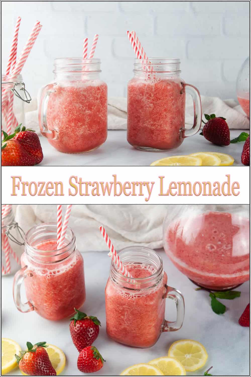 Easy Frozen Strawberry Lemonade - Seasoned Sprinkles