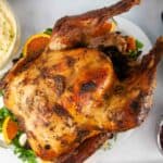 Thanksgiving and Christmas dinner will taste much better when you learn how to make baste for a turkey. The turkey shown has a golden, crisp skin and is a lovely holiday main dish.