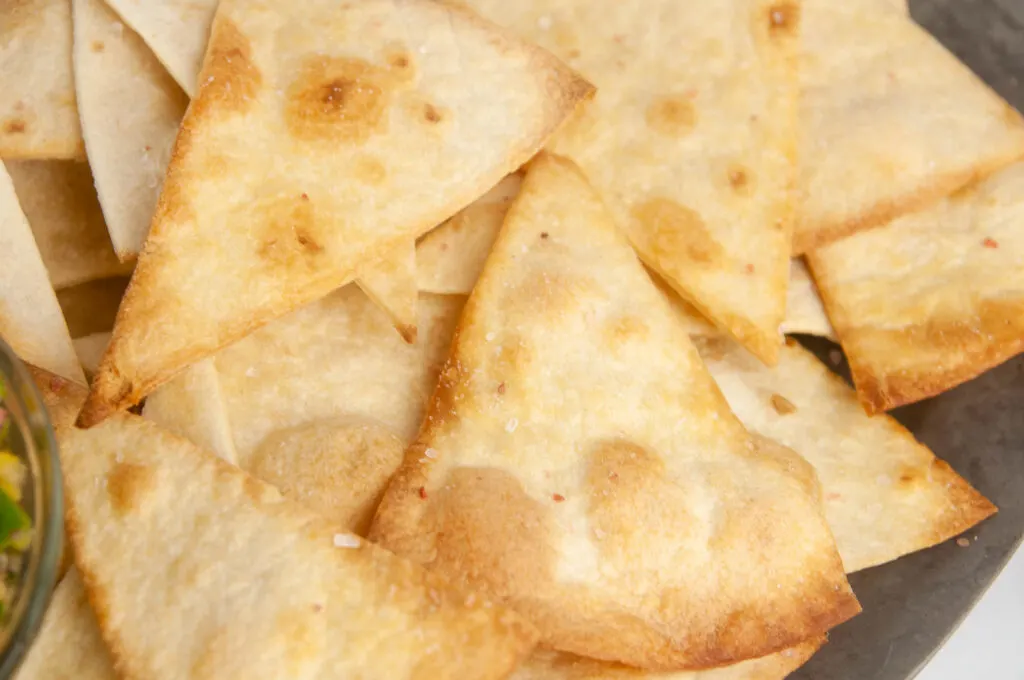 Air Fryer Tortilla Chips - Isabel Eats