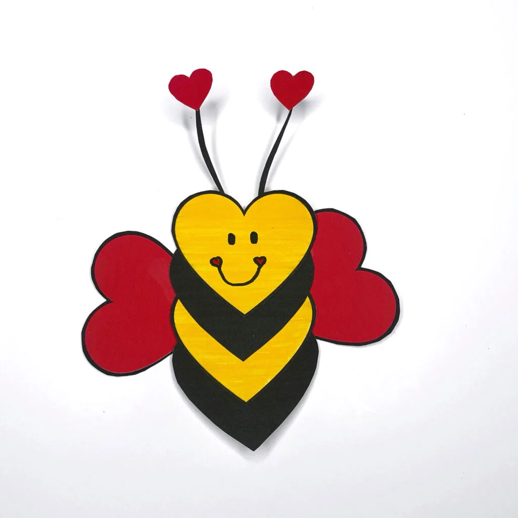 The Best Printable Valentine s Day Bee Craft Seasoned Sprinkles