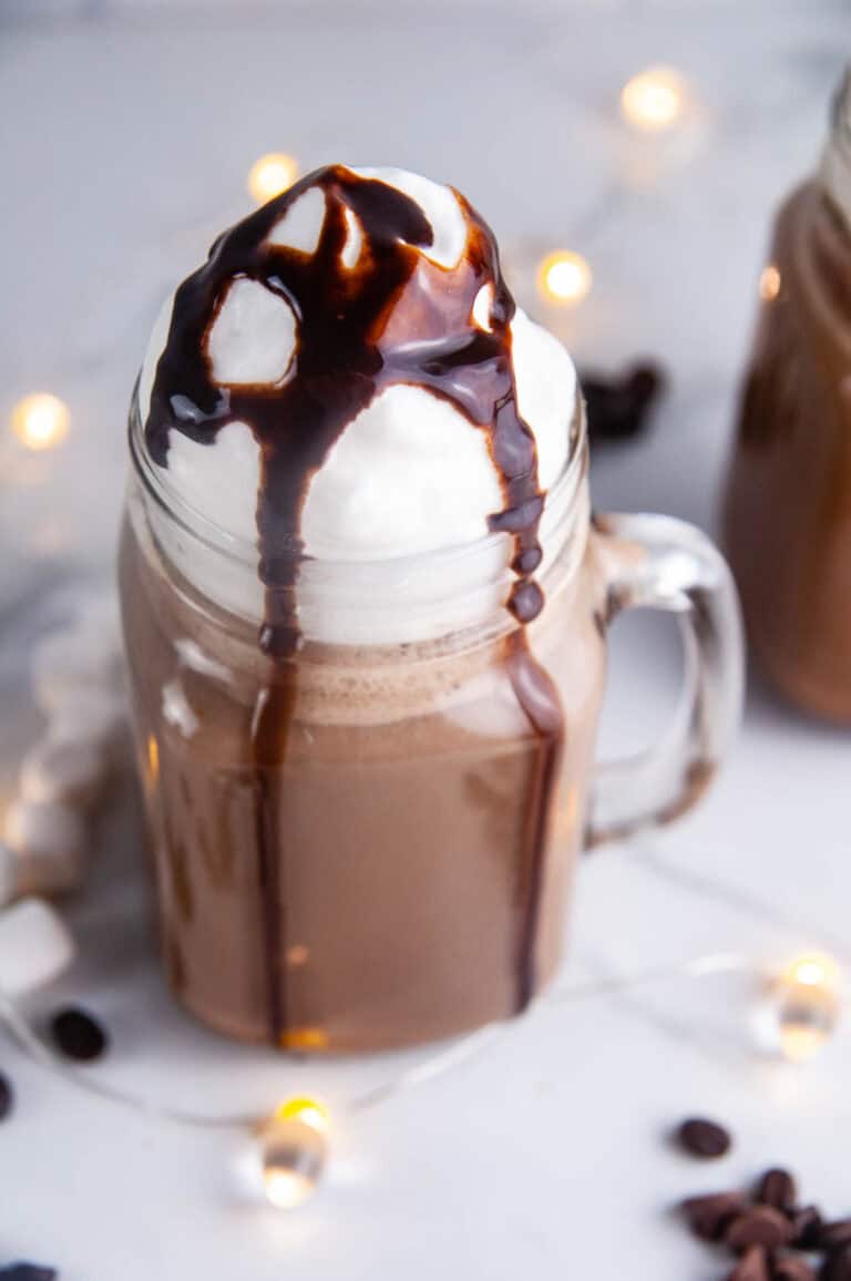 Easy Hot Chocolate Coffee is a coffee shop style warm drink you can make and enjoy right at home!