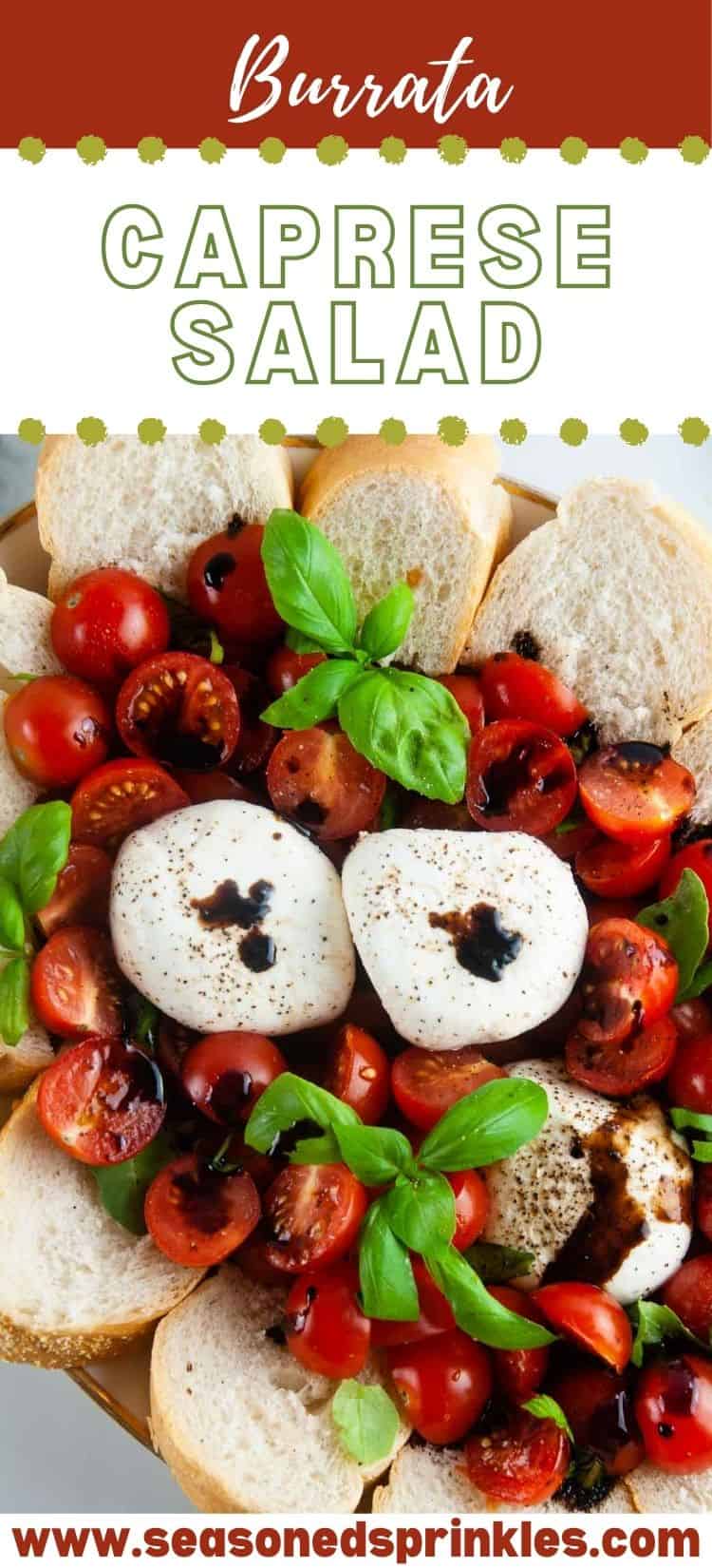 The Best Burrata Caprese Salad - Seasoned Sprinkles