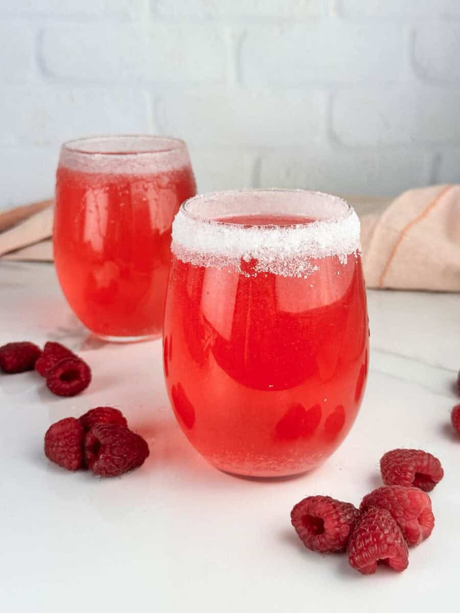 Sweet Sparkly Raspberry Champagne Cocktails Seasoned Sprinkles