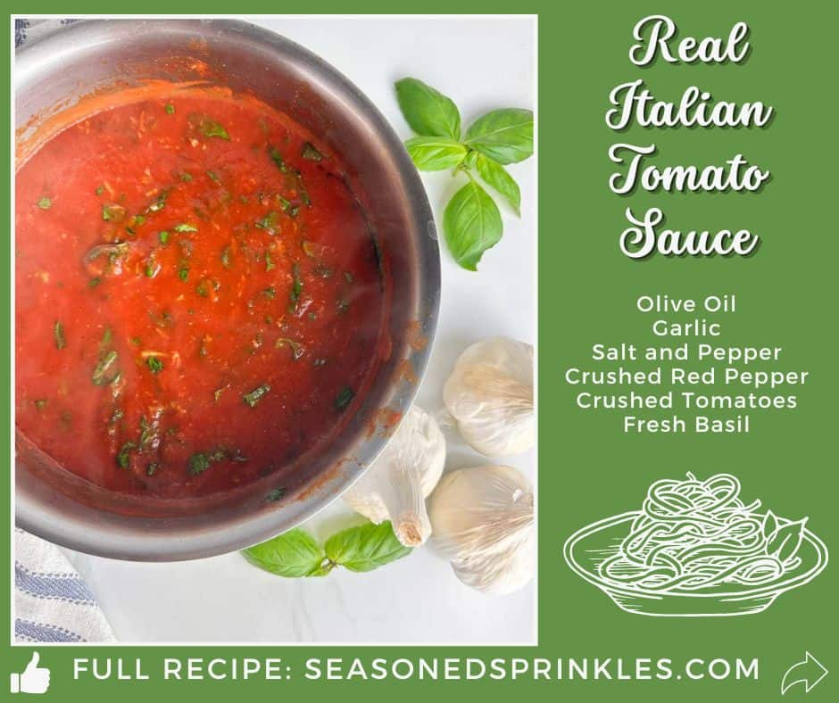 The Best Real Italian Tomato Sauce (Homemade Spaghetti Sauce)