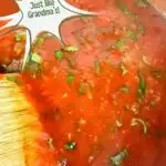 A photo of Real Italian Tomato Sauce set into a text box