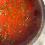 A photo of Real Italian Tomato Sauce set into a text box