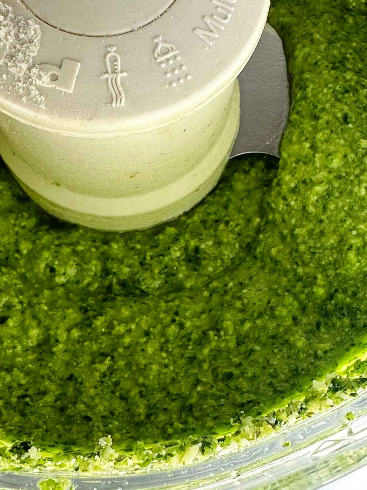 Pulse the lemon pesto ingredients together to form a paste