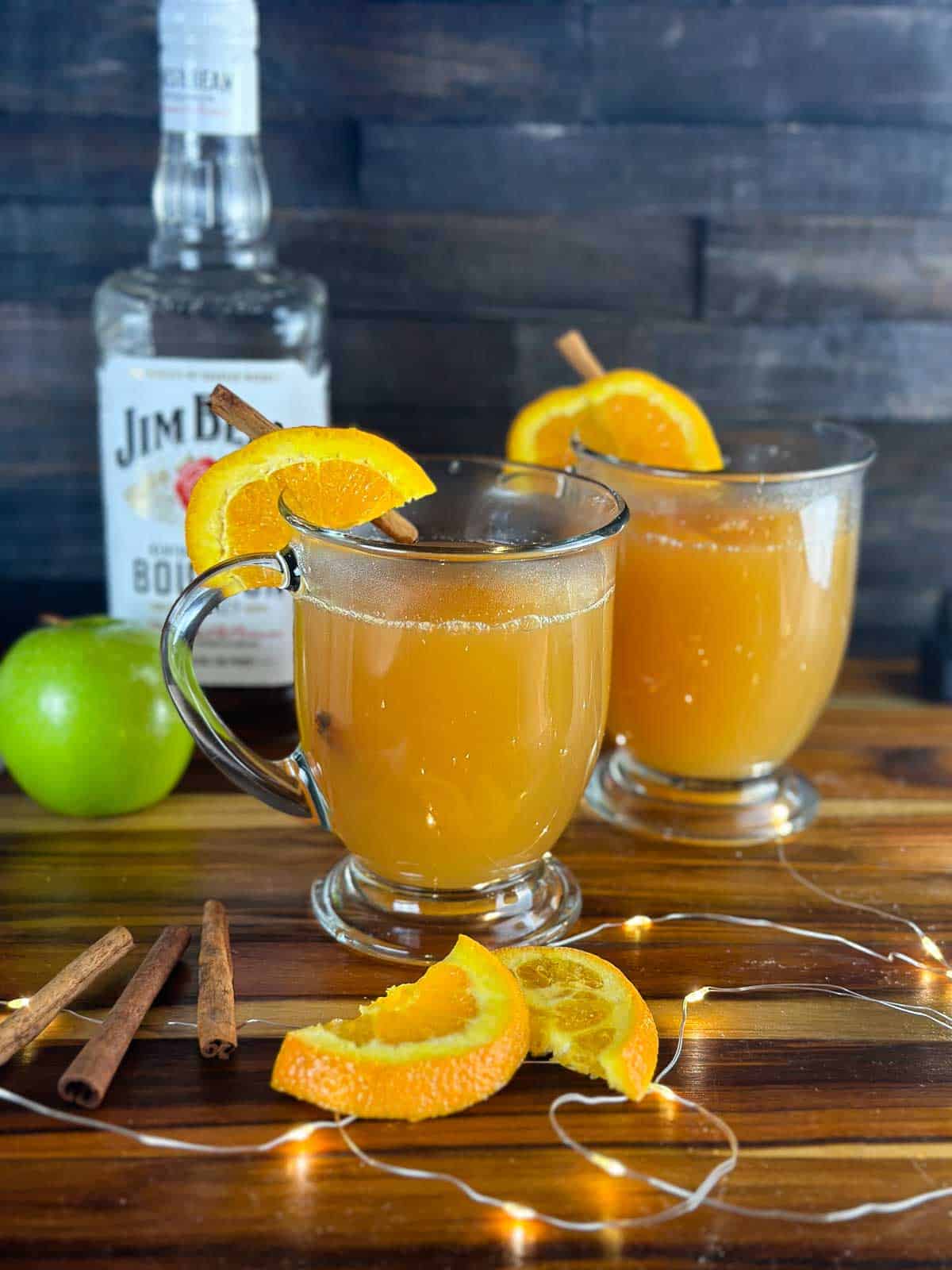 Hot Apple Cider Bourbon Cocktail