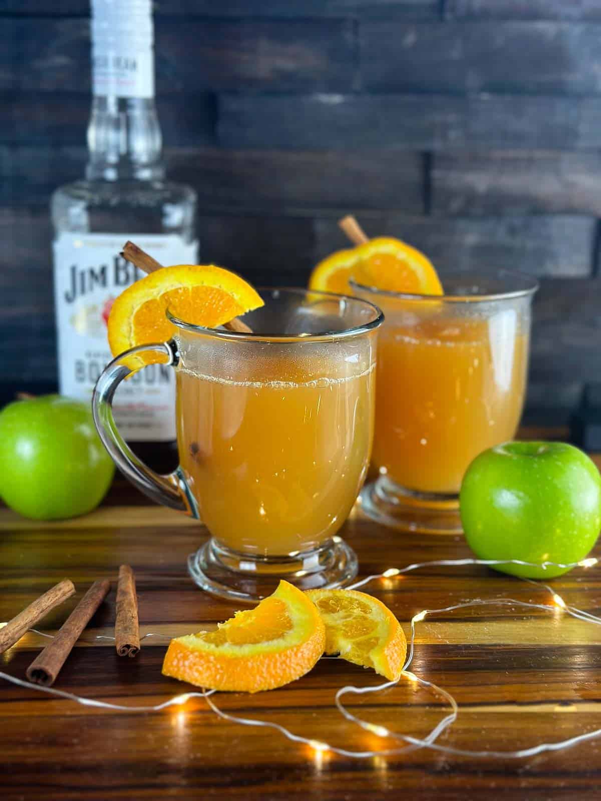 Hot Apple Cider Bourbon Cocktail