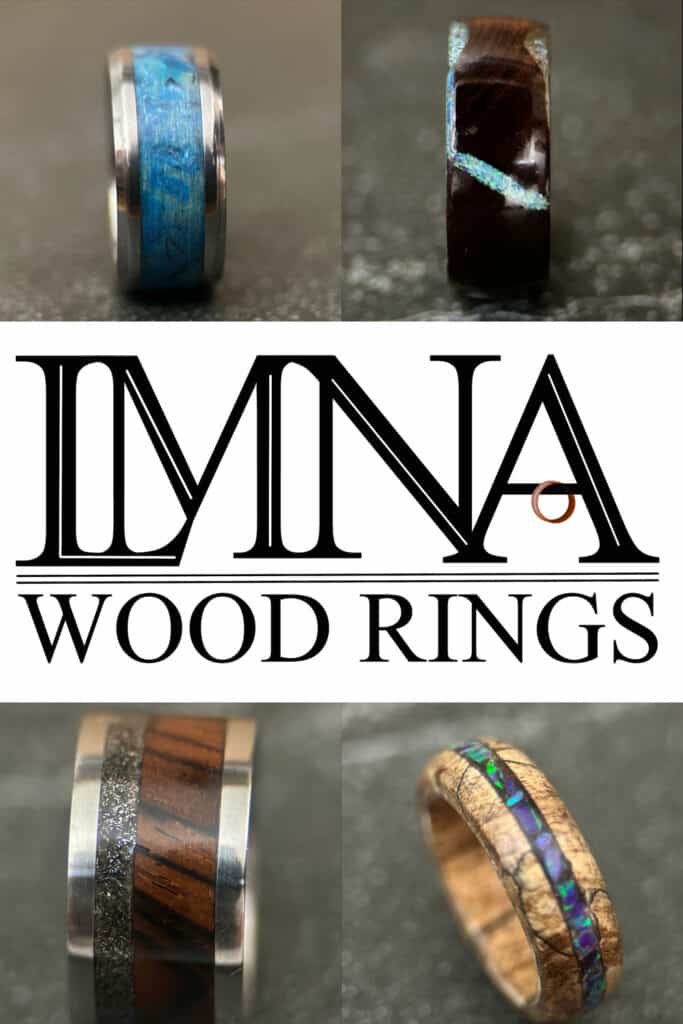 LMNA Wood Rings. Wood and ecofriendly artisan rings.