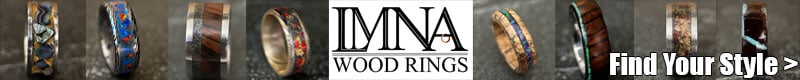 LMNA Wood Rings - Shop for unique, handcrafted rings. Click here.