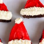 Easy Santa Hat Brownies