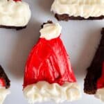 Easy Santa Hat Brownies