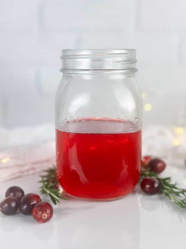 Easy Cranberry Simple Syrup Recipe