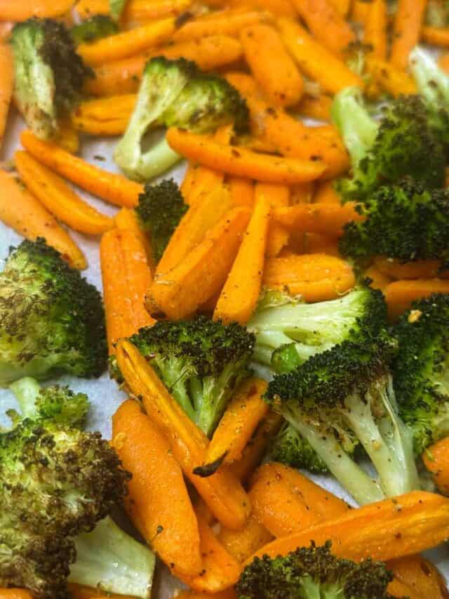 Roasted Broccoli and Carrots