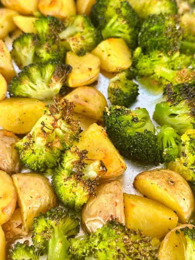 Roasted Potatoes and Broccoli