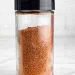 Jar of fajita seasoning recipe.